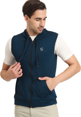 SLC Sleeveless Solid Men Jacket