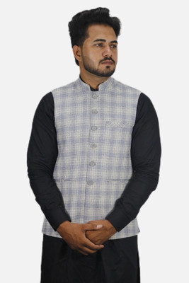 gargian master cut Sleeveless Solid Men Jacket