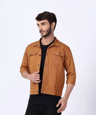 ANISHANFASHIONS Full Sleeve Solid Men Denim Jacket