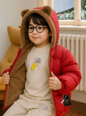 FUTSE PENO Full Sleeve Solid Boys & Girls Jacket