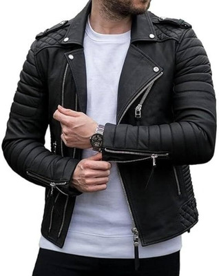 KGF RETAIL LEATHER Full Sleeve Solid Men Jacket