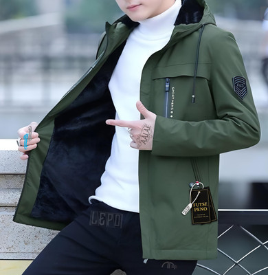 FUTSE PENO Full Sleeve Solid, Printed Men Jacket