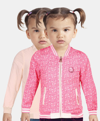 U.S. POLO ASSN. Full Sleeve Floral Print Girls Jacket