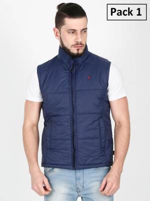 VROJASS Sleeveless Solid Men Jacket