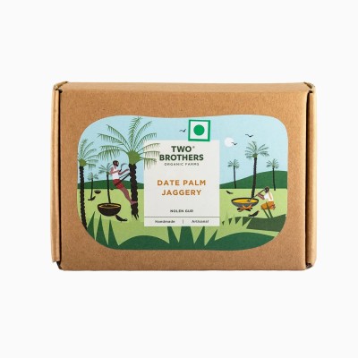 Two Brothers Organic Farms Date Palm Jaggery Block Jaggery(500 g)