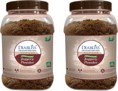 DiaBliss Diabetic Friendly Low Glycemic Index GI Jaggery - - Pack of 2 Powder Jaggery(1500 g, Pack of 2)