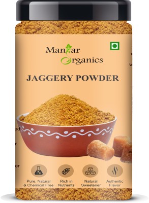 ManHar Organics Natural Jaggery Powder 500gm | Gud Powder | Unadulterated Powder Jaggery(500 g)