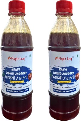 Maple Leaf Project Vida Organic Liquid Kakvi Jaggery Syrup Pack of 2 (600 Gms) Liquid Jaggery(600 g, Pack of 2)