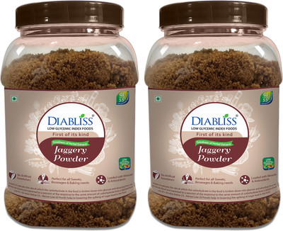 DiaBliss Low Glycemic Index GI Jaggery Powder - Pack of 2 Powder Jaggery(1500 g, Pack of 2)