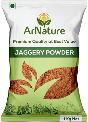 ARNATURE Natural Jaggery Powder Pure Desi Gud | No Chemicals Unrefined jaggery Sweetener Powder Jaggery(1 kg)