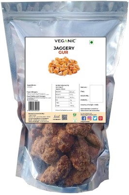 Veganic Organic Jaggery | Desi Natural Gud Cubes | Gur Balls Block Jaggery(900 g)