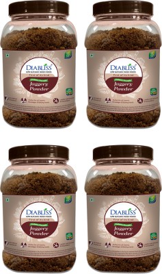 DiaBliss Diabetic Friendly Low Glycemic Index GI Jaggery 750G (Pack of 4) Powder Jaggery(3000 g, Pack of 4)