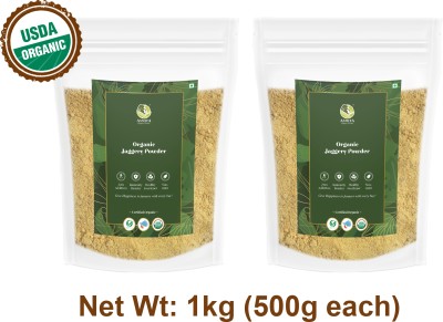 ASMITA ORGANIC FARMS Jaggery Powder Pack Of 2 - 500gm Each | Gur Powder | Organic Jaggery Powder Powder Jaggery(500 g, Pack of 2)