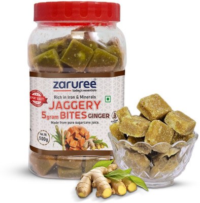 zaruree Organic Ginger Cubes Jaggery(500 g)