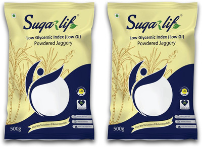 Sugarlif Low GI Jaggery Powder Powder Jaggery(1 kg, Pack of 2)