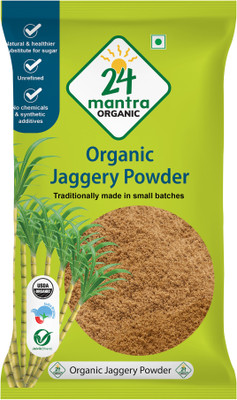 24 Mantra Organic Gur/Shakkar Powder Jaggery(500 g)
