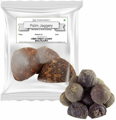 Amirtham Organic Foods Palmyra Jaggery 400g / తాటి బెల్లం / பனை வெல்லம் / ताड़ का गुड़ Block Jaggery(400 g)