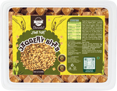 Danodia Foods Jaggery Bites | Pure & Natural | Sugar Substitute, Chemical-Free Block Jaggery(450 g)