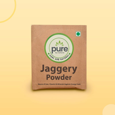 Pure by nature Sachet Powder Jaggery(400 g, Pack of 100)