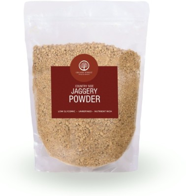 organic forest Natural Jaggery Gur Powder , Premium quality Raw Sugarcane Powder Powder Jaggery(500 g)