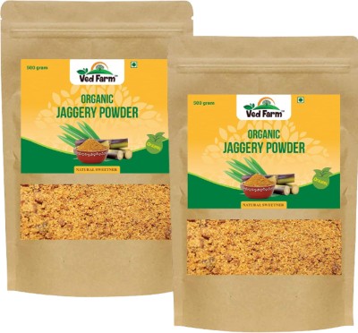 Ved Farm Organic Jaggery (Gur) Powder I Certified Organic Jaggery, Rich in Antioxidants Powder Jaggery(500 g, Pack of 2)