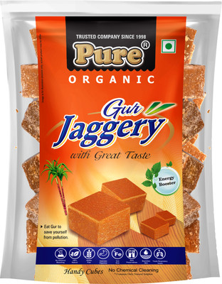 Pure Jaggery Cube Block Jaggery(500 g, Pack of 3)