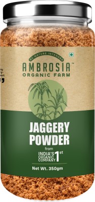 Ambrosia Organic Farm Jaggery Powder Natural Sweetner | Nutrient Rich | Organically Grown | Powder Jaggery(350 g)