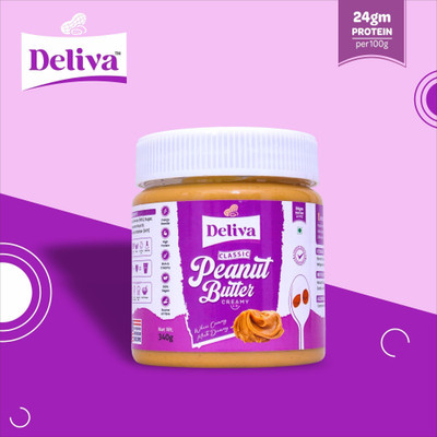 DELIVA Classic Peanut Butter American Recipe (Creamy)(340 g)