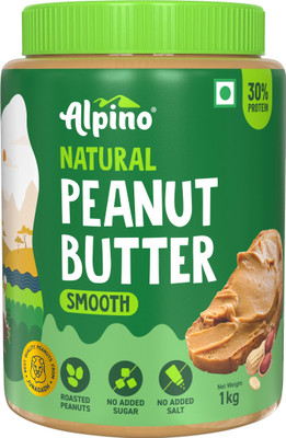 ALPINO Natural Peanut Butter Smooth Unsweetened(1 kg)