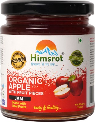 Himsrot Organic Apple Jam with Real Fruit Pieces Marmalade For Breakfast(250 g)