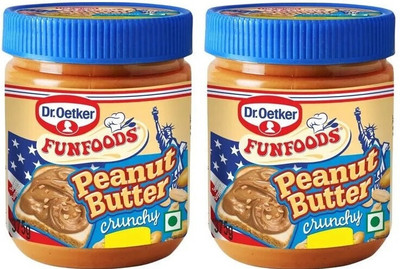 FUNFOODS Peanut Butter Crunchy(750 g, Pack of 2)