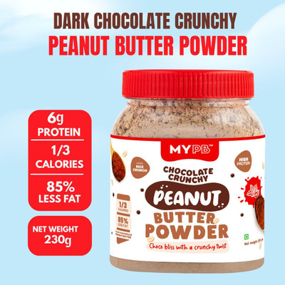 MYPB Chocolate Peanut Butter Powder (36 g Protein) (Crunchy) (400 g)(230 g)