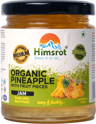 Himsrot Organic Pineapple Fruit Jam With Real Fruit Pieces Marmalade 250 g