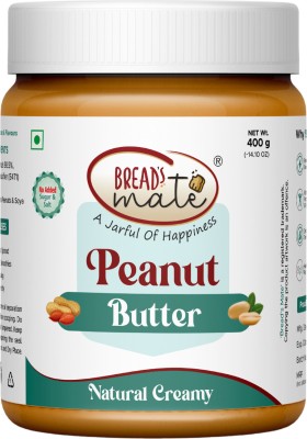 Bread's Mate Peanut Butter Natural Creamy, High Protein 400 g