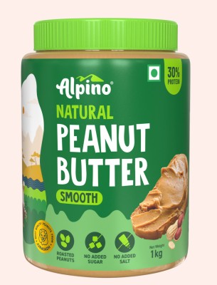 ALPINO Natural Peanut Butter Smooth Unsweetened 1 kg