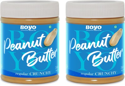 BOYO Peanut Butter Combo Regular Crunchy- 340 g Each, Gluten Free, Non GMO- Pack of 2 0.68 g(Pack of 2)