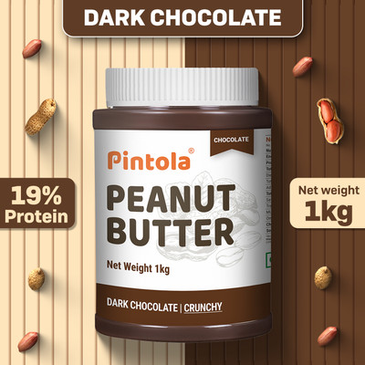 Pintola Dark Chocolate Peanut Butter (Crunchy)(1 kg)
