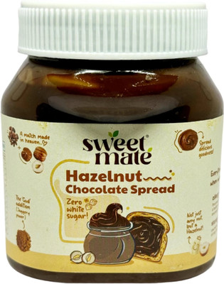 Sweetmate Hazelnut Chocolate Spread - Sugar Free Sweetened with Jaggery and Pure Hazelnut(300 g)