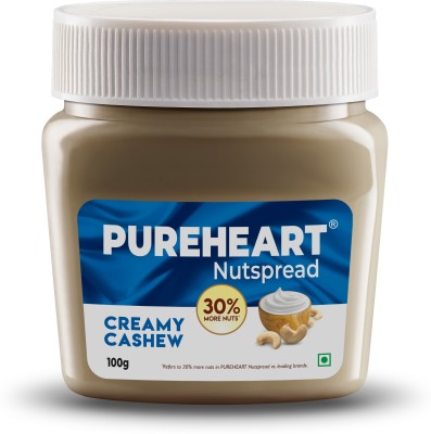 PUREHEART Nut Spread Creamy Cashew - NuttySpread for Breakfast 100 g