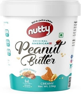 Nutty Peanut Butter Creamy 2.5Kg(2.5 kg)