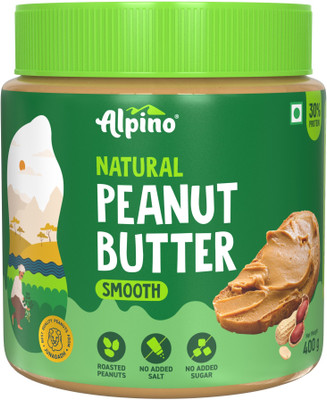 ALPINO Natural Peanut Butter Smooth Unsweetened(400 g)