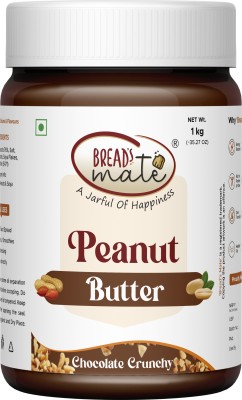 Bread's Mate Peanut Butter Chocolate Crunchy, Pure & Natural, High in Protein, Gluten Free 1 kg