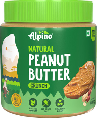 ALPINO Natural Peanut Butter Crunch Unsweetened(400 g)