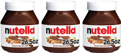 nutella Hazelnut Spread With Cocoa 750 g x Pack of 3(2250 g, Pack of 3)
