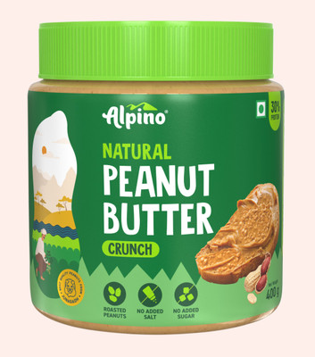 ALPINO Natural Peanut Butter Crunch Unsweetened(400 g)