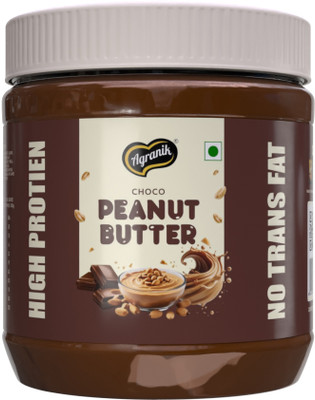 Agranik High Protein Dark Chocolate Peanut Butter (No Palm Oil, No Artificial Flavours)(340 g)