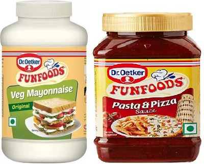 FUNFOODS by Dr. Oetker VEG. MAYONNAISE ORIGINAL + PASTA&PIZZA(0.725 kg, Pack of 2)