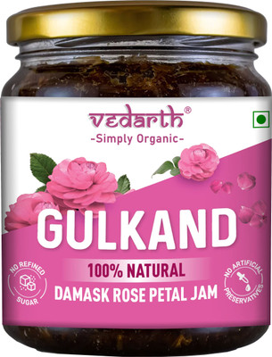 Vedarth Natural Organic Gulkand Prepared Using Damask Rose(200 g)