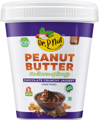 Dr. P Nut Peanut Butter Chocolate Crunchy Jaggery(510 g)