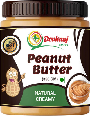 DEVKUNJ FOOD NATURAL CREAMY PEANUT BUTTER | UNSWEETENED(350 g)